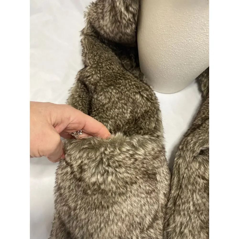 Monsoon Faux Fur 3-in 1 Hat, Scarf And Gloves- 6 To 13 Years